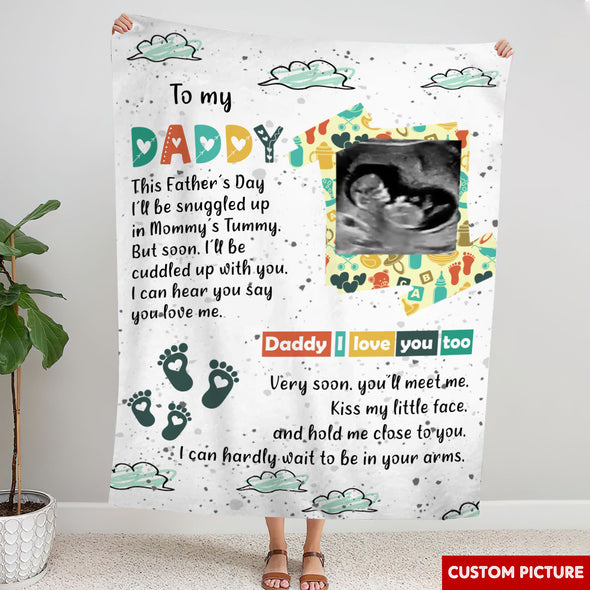 Personalized Gift For Future Daddy I Love You Too Blanket - PP - LT1605222