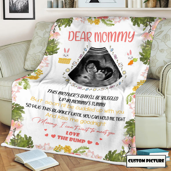 Personalized Gift For Future Mommy I Can't Wait To Meet You Blanket - PP - LT2903222