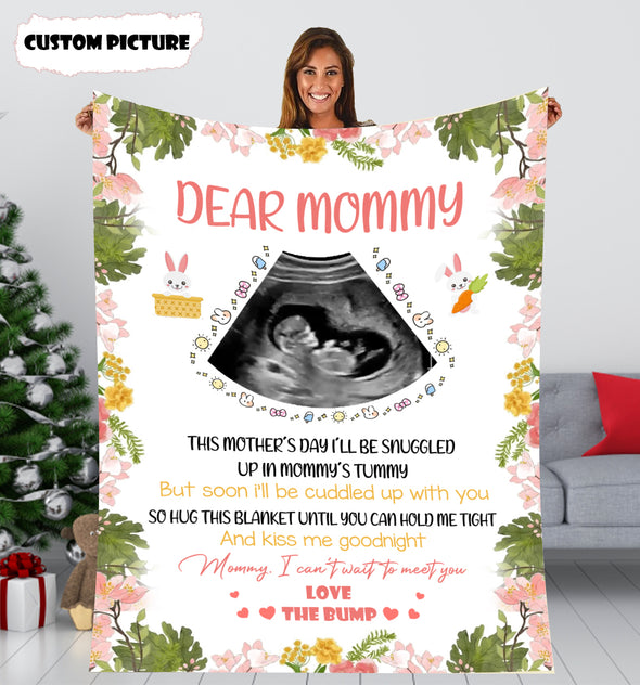 Personalized Gift For Future Mommy I Can't Wait To Meet You Blanket - PP - LT2903222