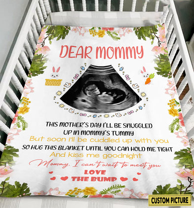 Personalized Gift For Future Mommy I Can't Wait To Meet You Blanket - PP - LT2903222