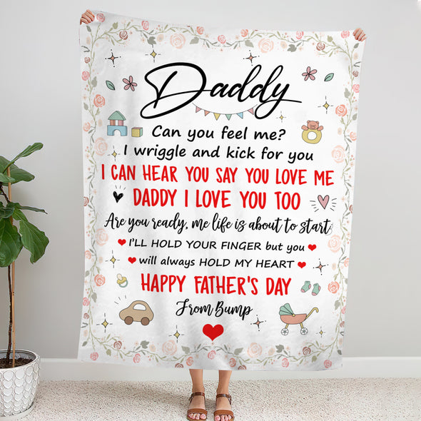Gift For Future Daddy I Love You Too Me Blanket - PP - LT0505223