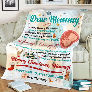 Gift For Future Mommy Can You Hear It Beating My Tiny Little Heart Blanket - PP - LT2211218