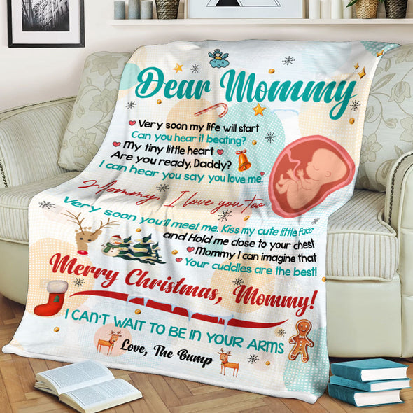 Gift For Future Mommy Can You Hear It Beating My Tiny Little Heart Blanket - PP - LT2211218