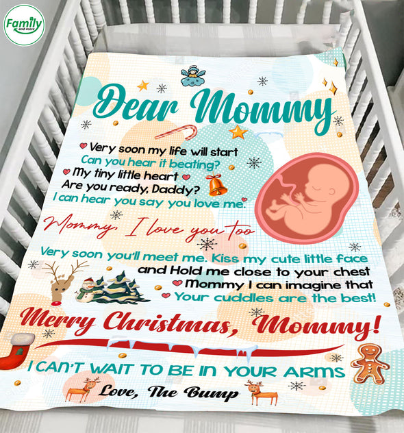 Gift For Future Mommy Can You Hear It Beating My Tiny Little Heart Blanket - PP - LT2211218