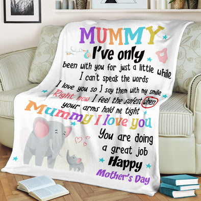 Personalized Gift For Future Mummy I Feel The Safest When Your Arms Hold Me Tight Blanket - PP - LT0303223