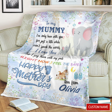 Personalized Gift For Future Mummy I Love You So I Say Them With My Smile Blanket - PP - LT2802223