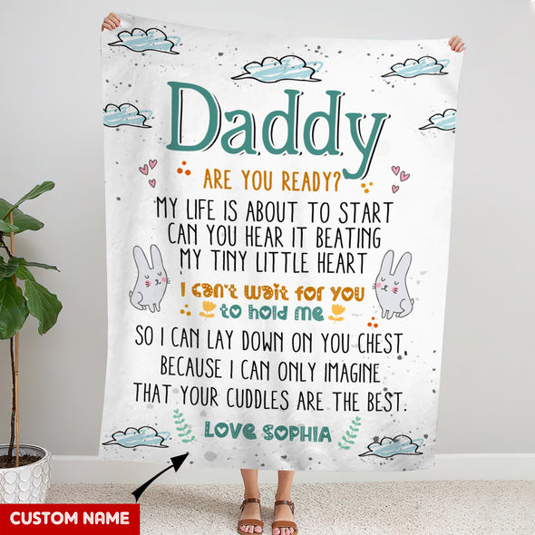 Gift For Future Daddy Are You Ready? Blanket - PP - LT0905224