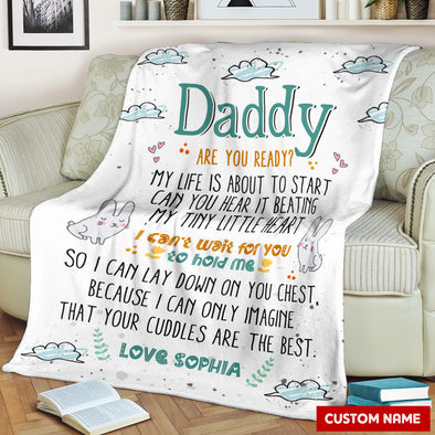 Gift For Future Daddy Are You Ready? Blanket - PP - LT0905224