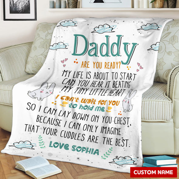 Gift For Future Daddy Are You Ready? Blanket - PP - LT0905224