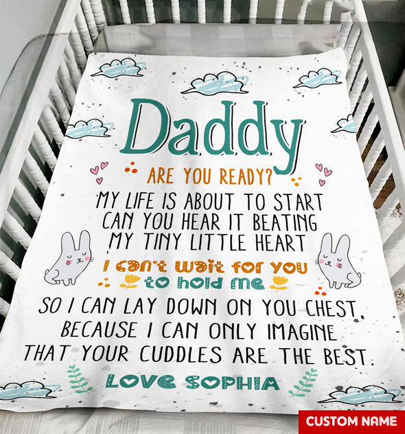 Gift For Future Daddy Are You Ready? Blanket - PP - LT0905224