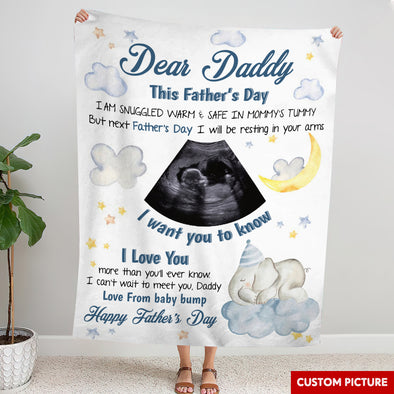 Personalized Gift For Future Daddy I Love You More Than You'll Ever Know Blanket - PP - LT1205224