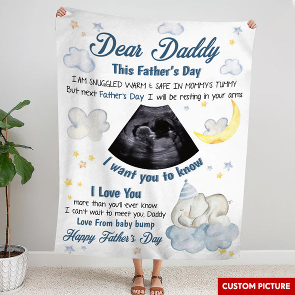 Personalized Gift For Future Daddy I Love You More Than You'll Ever Know Blanket - PP - LT1205224