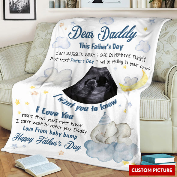 Personalized Gift For Future Daddy I Love You More Than You'll Ever Know Blanket - PP - LT1205224