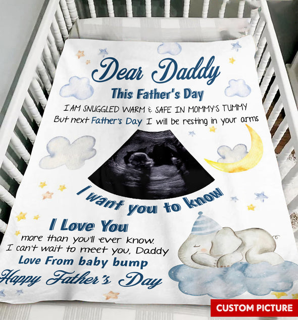Personalized Gift For Future Daddy I Love You More Than You'll Ever Know Blanket - PP - LT1205224