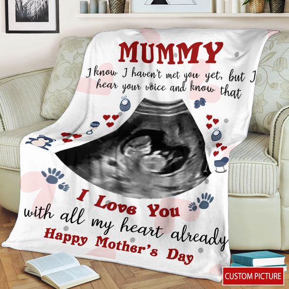 Personalized Gift For Future Mummy I Love You With All My Heart Blanket - PP - LT0803224