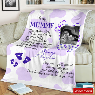 Personalized Gift For Future Mummy I Can Hear You Say You Love Me Blanket - PP - LT1003224