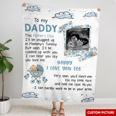 Personalized Gift For Future Daddy I Love You Too Blanket - PP - LT1205225