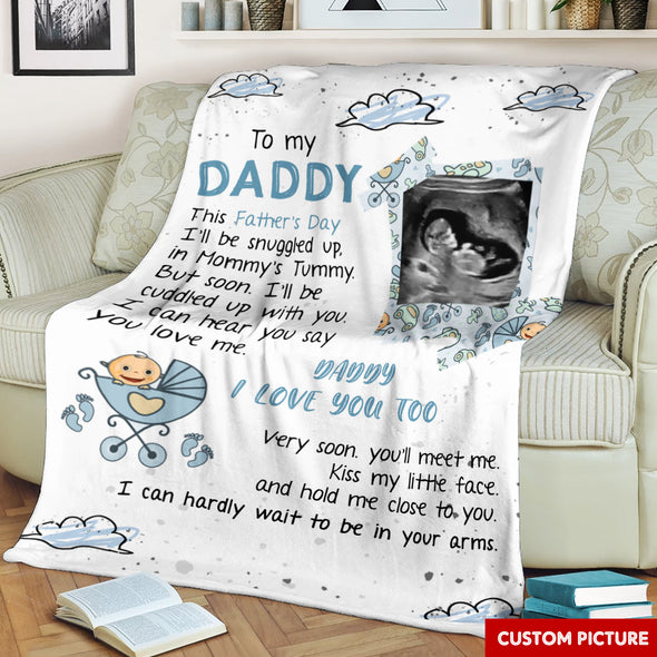 Personalized Gift For Future Daddy I Love You Too Blanket - PP - LT1205225