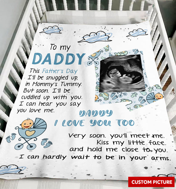 Personalized Gift For Future Daddy I Love You Too Blanket - PP - LT1205225