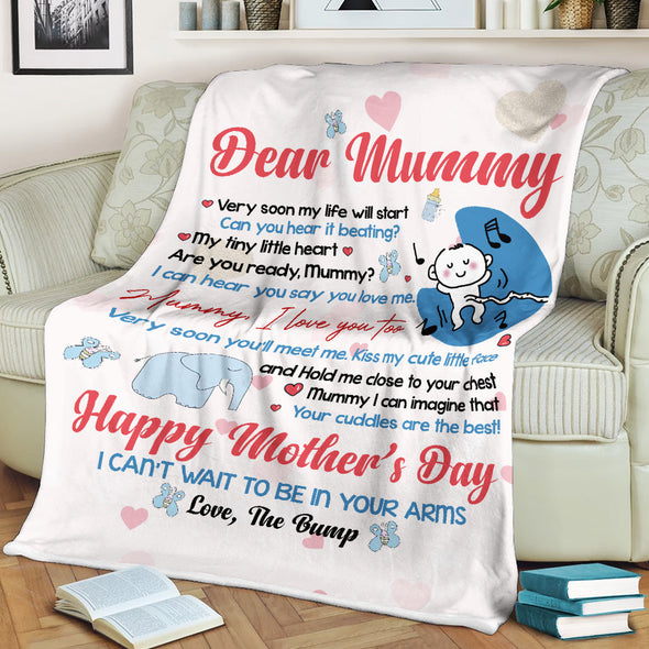 Gift For Future Mummy I Can Hear You Say You Love Me Mummy I Love You Too Blanket - PP - LT1702225