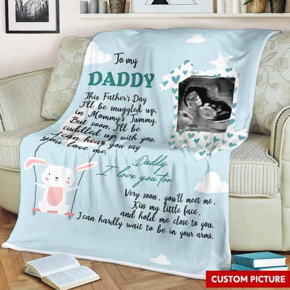 Personalized Gift For Future Daddy I Love You Too Blanket - PP - LT1105226