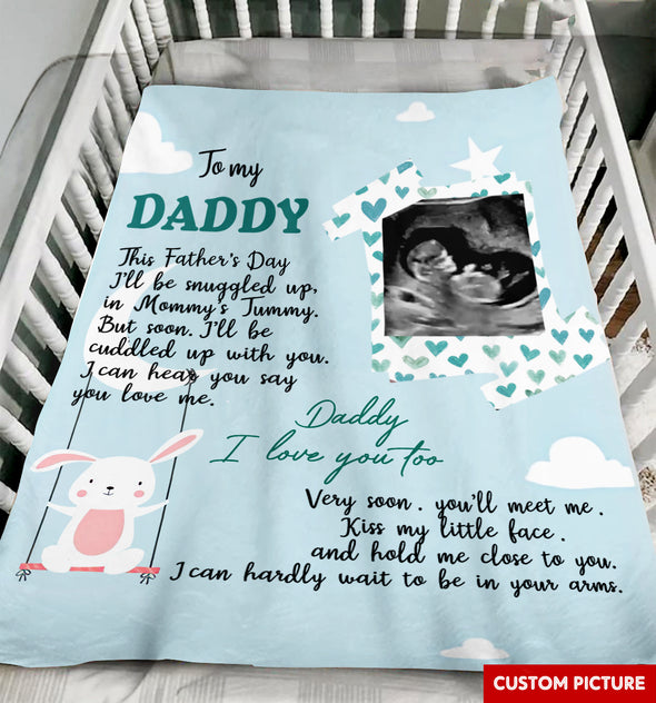 Personalized Gift For Future Daddy I Love You Too Blanket - PP - LT1105226