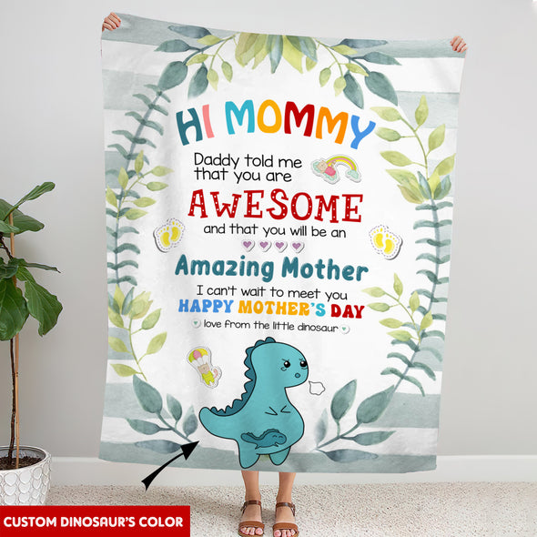 Gift For Future Mommy Daddy Told Me That You Are Awesome Blanket - PP - LT1304229
