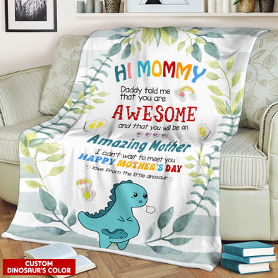 Gift For Future Mommy Daddy Told Me That You Are Awesome Blanket - PP - LT1304229