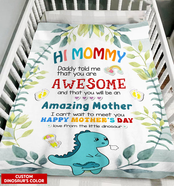 Gift For Future Mommy Daddy Told Me That You Are Awesome Blanket - PP - LT1304229