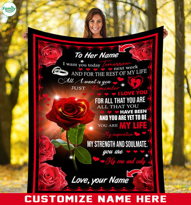 You are my one and only Fleece Blanket