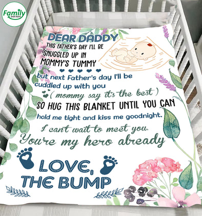 Dear Daddy You're my hero-nk Fleece Blanket
