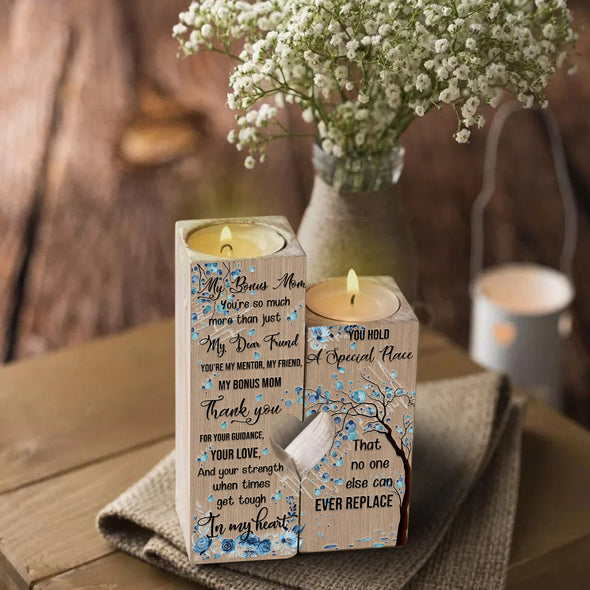 Gift For Bonus Mom You're My Mentor, My Friend, My Bonus Mom Thank you Candle Holder - pp