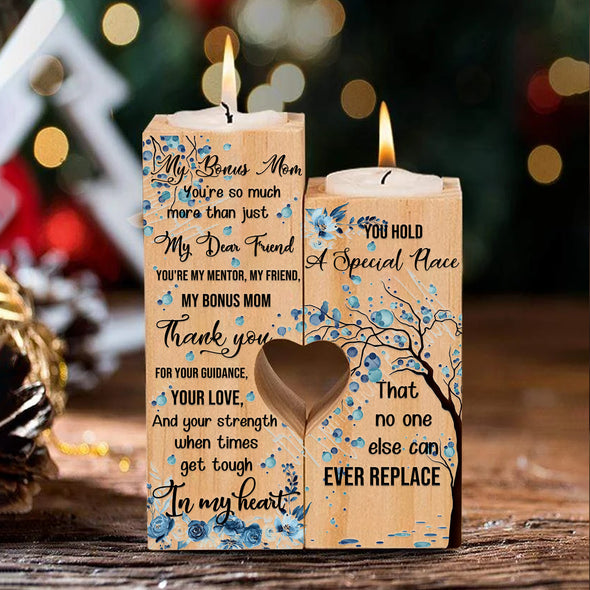 Gift For Bonus Mom You're My Mentor, My Friend, My Bonus Mom Thank you Candle Holder - pp