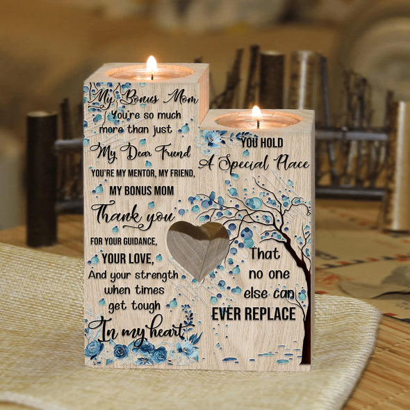 Gift For Bonus Mom You're My Mentor, My Friend, My Bonus Mom Thank you Candle Holder - pp