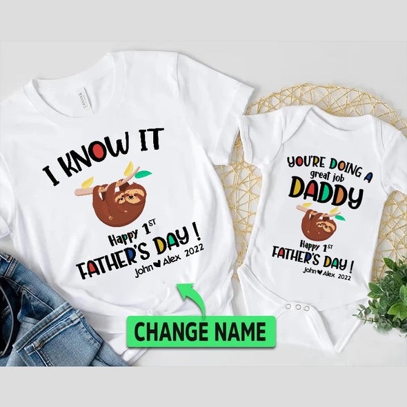 Gift For Father's Day You're Doing A Great Job Baby Onesie - PP -LT2104221