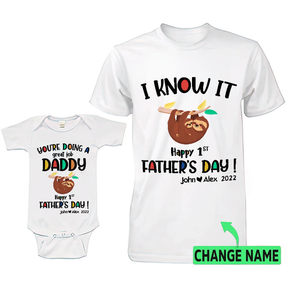 Gift For Father's Day You're Doing A Great Job Baby Onesie - PP -LT2104221