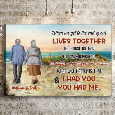 Personalized Gift For Couple I Had You & You Had Me Canvas NT-HB612222