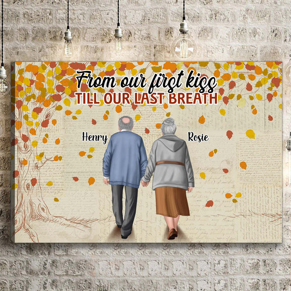 Personalized Gift For Couple From Our First Kiss Canvas NT-HB612221