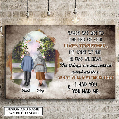 Personalized Gift For Couple I Had You & You Had Me Canvas NT-HB612223