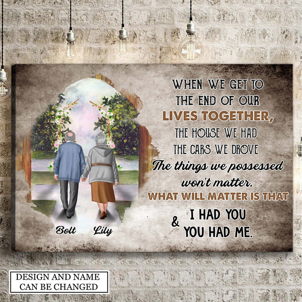 Personalized Gift For Couple I Had You & You Had Me Canvas NT-HB612223