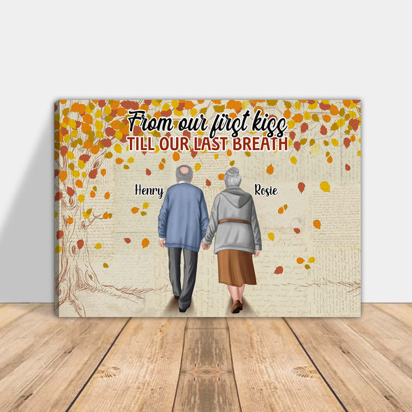 Personalized Gift For Couple From Our First Kiss Canvas NT-HB612221