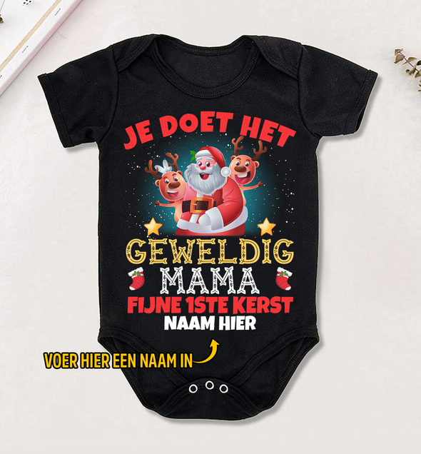 MaMa Je Doet Het Geweldig Baby Onesie - NT-HB09112238-2