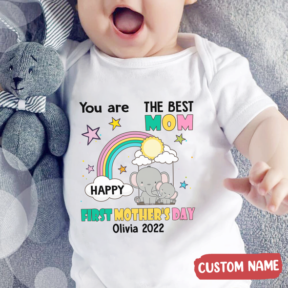 Gift For Mommy You Are The Best Mom Baby Onesie - AD