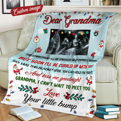 Personalized Gift For Future Grandma Can't Wait To Meet Blanket - MC - TT1811216 1