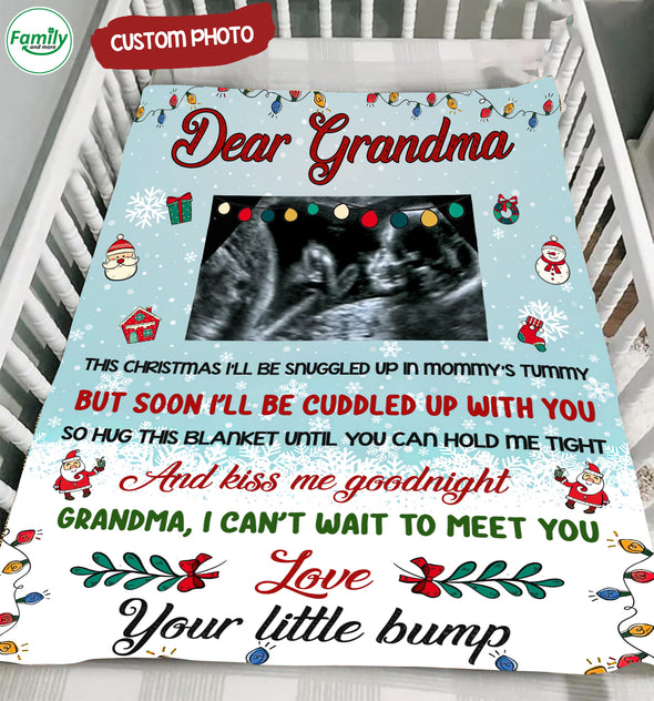 Personalized Gift For Future Grandma Can't Wait To Meet Blanket - MC - TT1811216 1