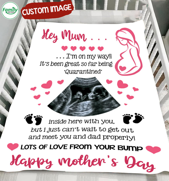 Personalized Gift For Future Mummy I Am On My Way Blanket - MC - TT1602221