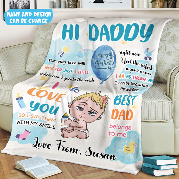 Gift For Daddy I Love You Blanket - MC - TT2505221
