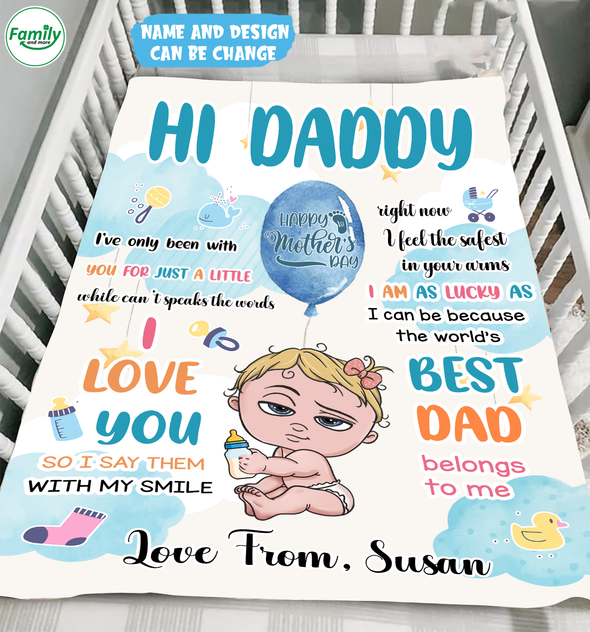 Gift For Daddy I Love You Blanket - MC - TT2505221