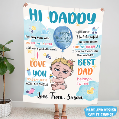 Gift For Daddy I Love You Blanket - MC - TT2505221