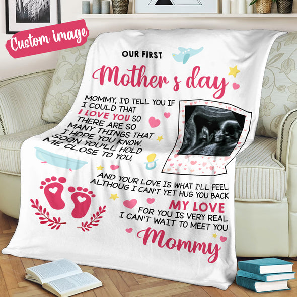 Personalized Gift For Future Mummy Your Love Is What I Will Feel Blanket - MC - TT2102224